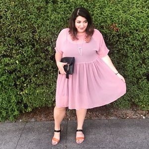 Sheer babydoll dress